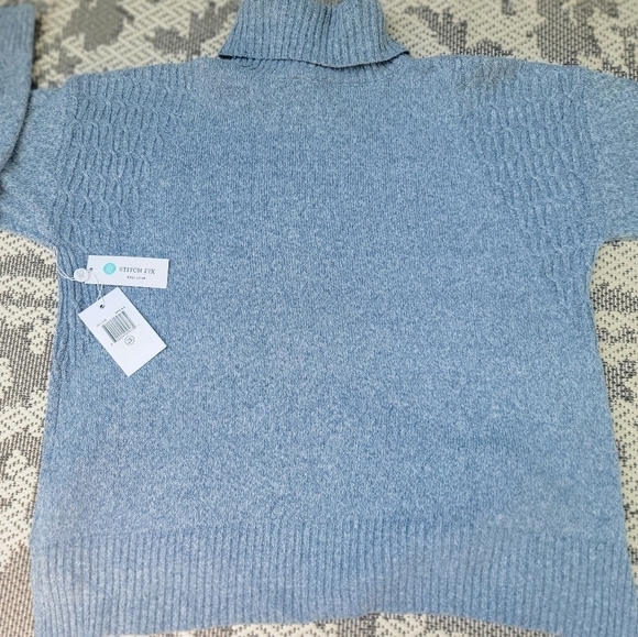 EVOLUTION BY CYRUS Madi Marled Yarn Braided Detail Turtleneck Sweater Size 2X - Picture 13 of 13